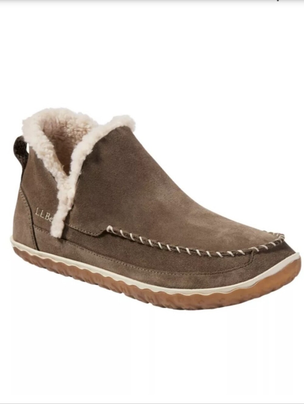 LL Bean Mountain Slippers Boot Moccasins Suede Cozy Cabincore Size 10